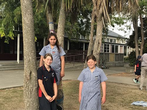 2020 Librarians - Claudia, Shaina and Natalie.