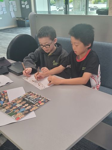 Collaborative work, pulling your collective ideas and knowledge together (Pōhutukawa Hub)