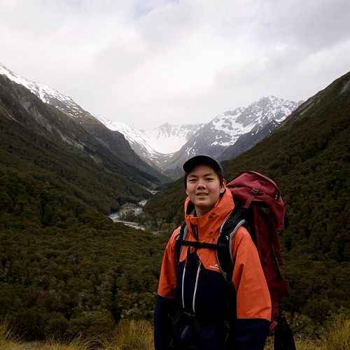 Nath Sirisaowaluk in the South Temple Valley near Lake Ohau