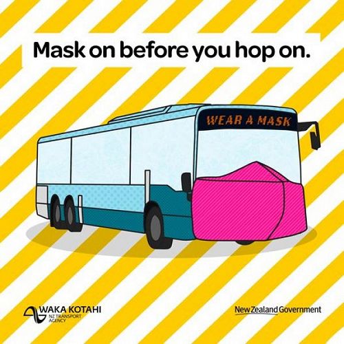 Mask on buses