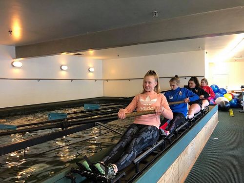On the tank at Otago University Rowing