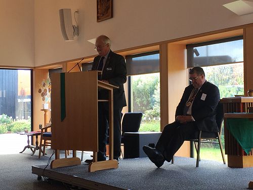 Southern Regional Representative Lindsay Dow address the AGM