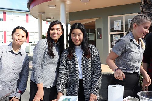 Students taking part in cultural diversity week.