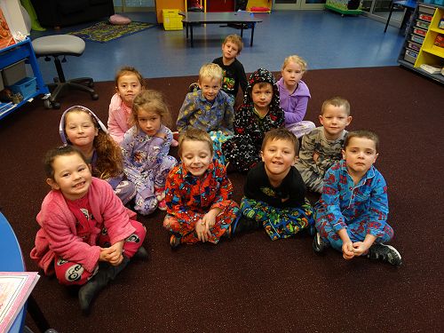Te Tahi students in their PJ's