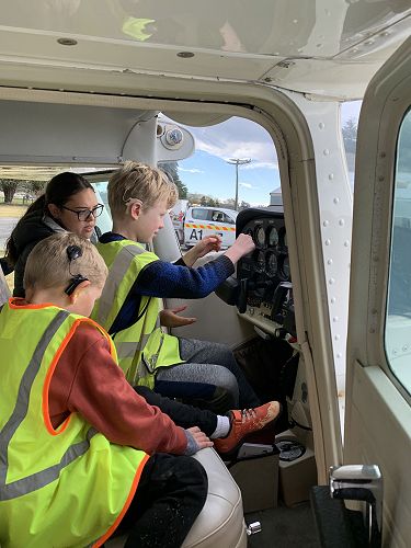 Jaxon V and Tom plane