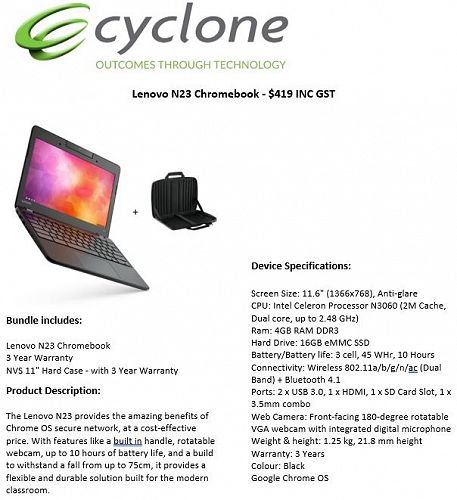 Lenovo N23 Chromebook