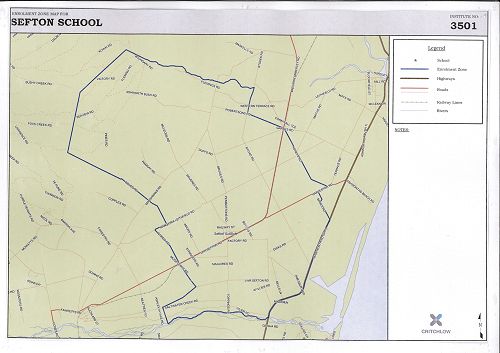 Sefton School Enrolment Zone Map