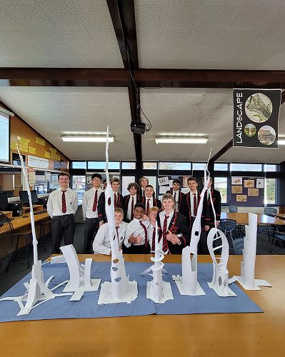 Year 10 DVC students put their skyscraper designs to the test.
