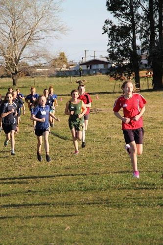 Lilly Kemp competes in the North Otago Primary Schools Cross Country.