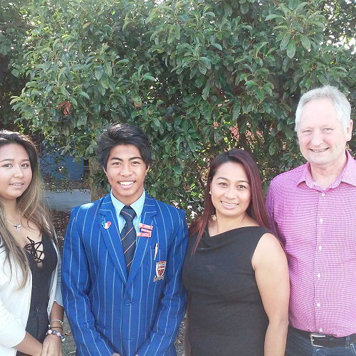 Francis Verbo and family - New Philipino Leader