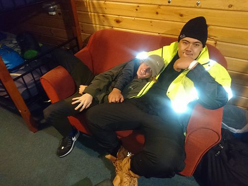 Bunk buddies Gabe Ross and Tevita Schaaf