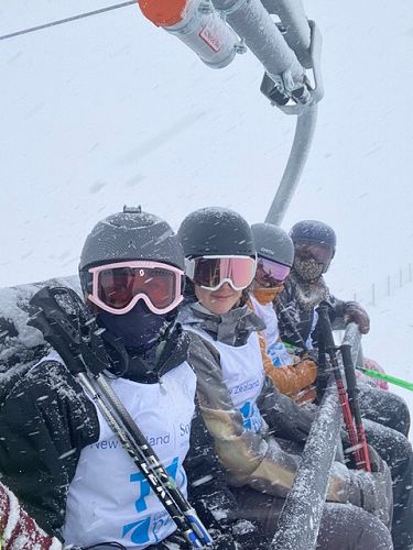 Blizzard conditions on the mountain