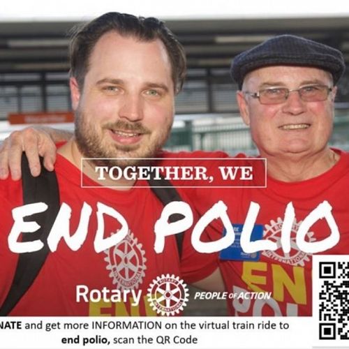 Virtual Train Ride to End Polio - Dave and Mark Anderson