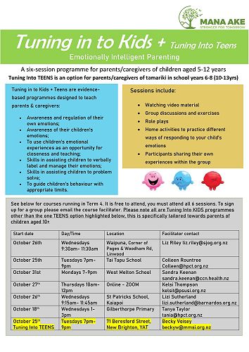 Tuning into Kids programme