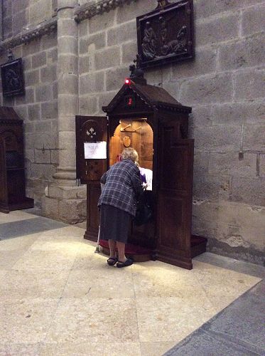 Day 26  Confession in Santiago Cathedral