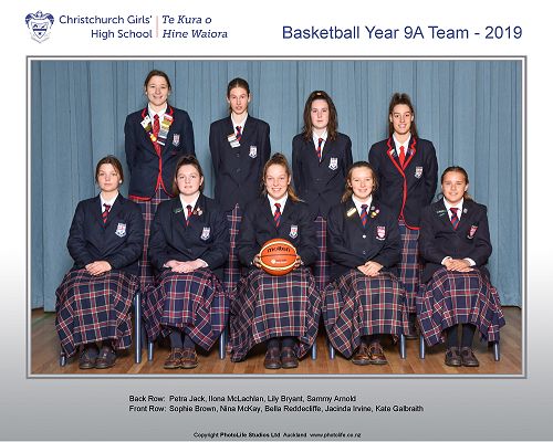 Basketball Year 9A Team - 2019