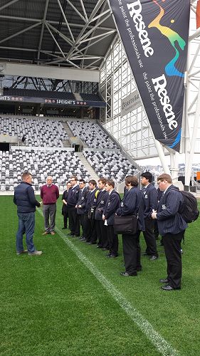 Year 13  Tourism Students visit Forsyth Barr Stadium researching significant events held in Dunedin City