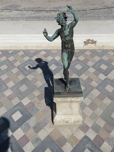 House of Faun, bronze replica, Pompei.