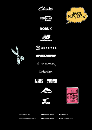 Hannahs and Number One Shoes Back to School catalogue