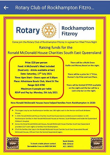 Rockhampton Fitzroy is supporting Ronald McDonald House