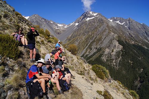 10NPA stop for morning tea on the side of Mt Mason