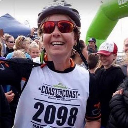 Millie Smith completing the 2-day Coast to Coast in 2017