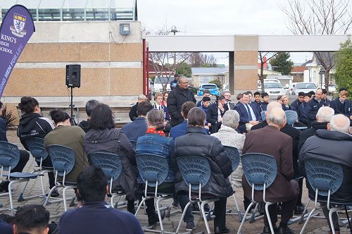 Te Wera King addresses the school community