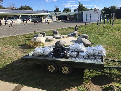 A trailer load of food! 