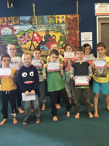 Excellence certificates for: Coley, Troy, Luke, Jake,  Bryden, Brooke, Holly, Isabella, Sam and Lola.