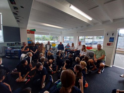 Junior students, Grandparents and friends