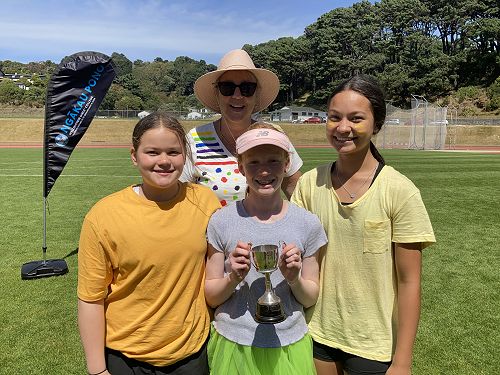 Left to right: Asha Young, Briar Nicholson,  Tapini Raea