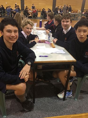 Year 9 Team - William Little, Nic Friedlander, Ollie Sinclair and Ray Ma