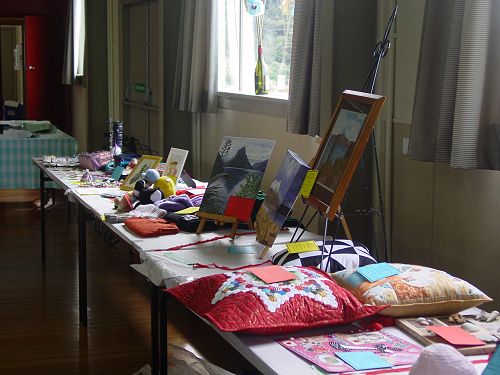 Craft entries at Eisteddfod Competition Day