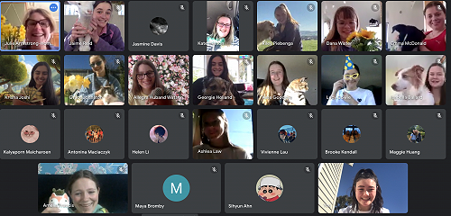 Jeffery, the lamb was among the many spring visitors to the Level 2 Chemistry class