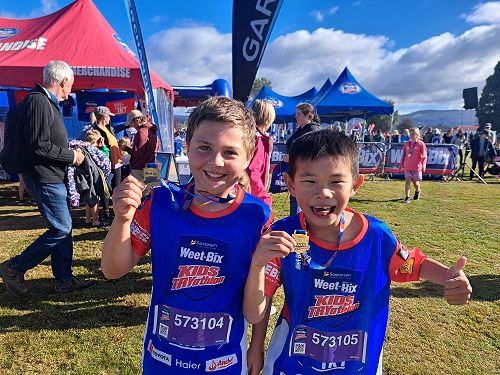 Happy Chappies with their medals!