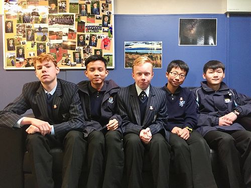 Five new additions to the department, from left; Sascha Puetz, Anh Ha, Jannick Stange, Taigo Tanaka, New Kittipornpanit