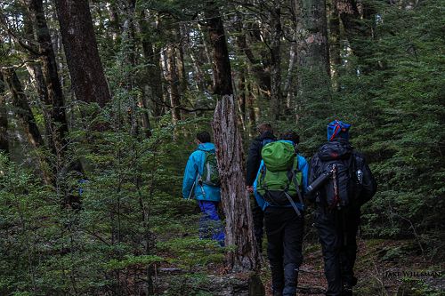 The team heading off down the South Lake on Sunday