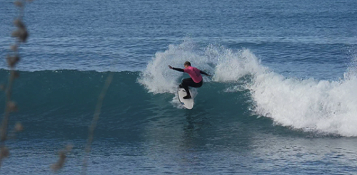 Flint Sherborne-France’s trademark open face
carve