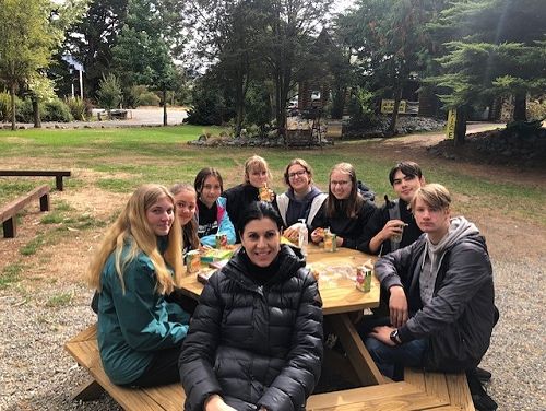 Getting ready for our turn on the jet boat