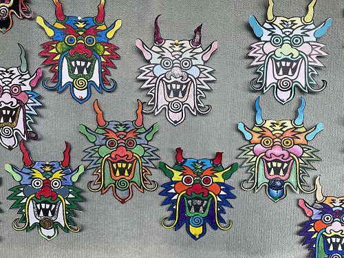 The year 9 Diablos de Yare masks