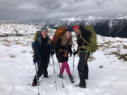 Fun amongst the snow.