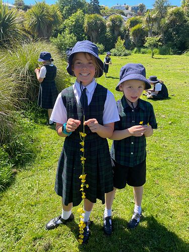 Junior students having fun in the sun