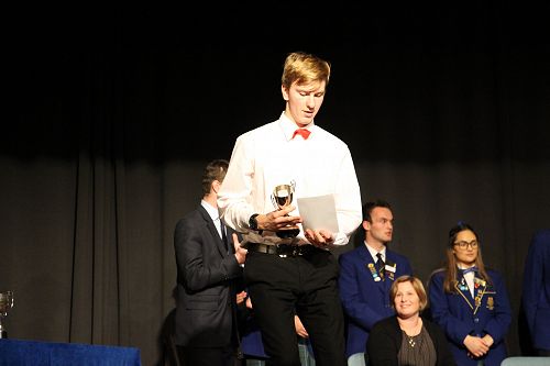 White Cup - Senior Piano Solo, Jenny and Clare Easton Trophy - Outstanding House Accompanist and Joyce Hayden Memorial Cup - Most Individual Points winner, Bevan Jacobs 