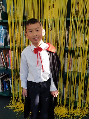 Students enjoying Fictional Character Dress Up Day