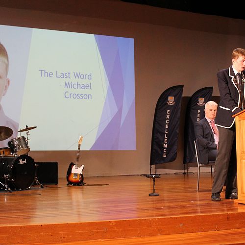 Head Boy Michael Crosson delivers his final Last Word for 2021