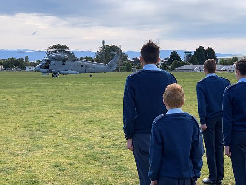 The cadets help to make the visit run safely and smoothly.