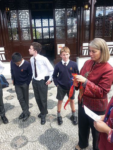 Year 9 Drama students hearing about Chinese New Year rituals