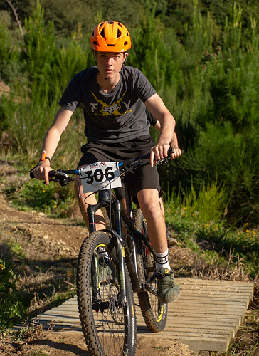 Jacob Down on the XC course