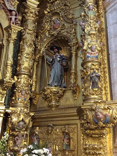 Day 10 St James the pilgrim in a church we visited