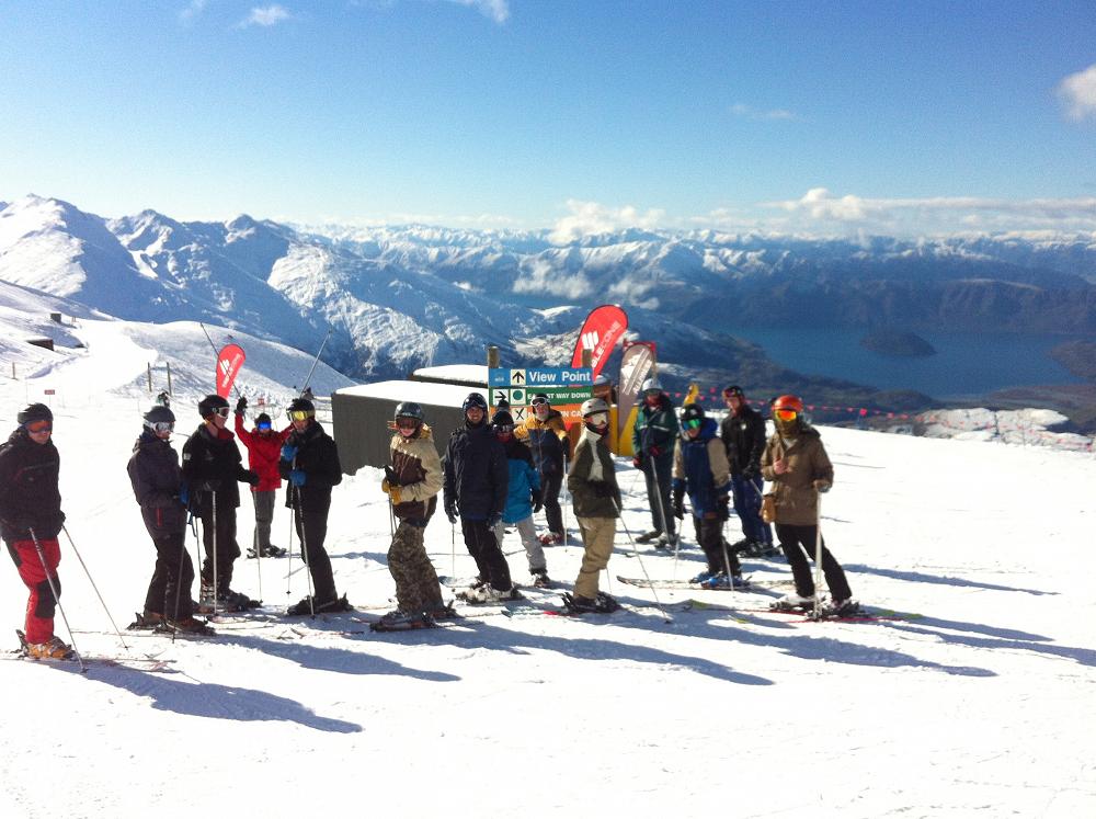 View from the top - Year 12 PE Camp, Treble Cone.